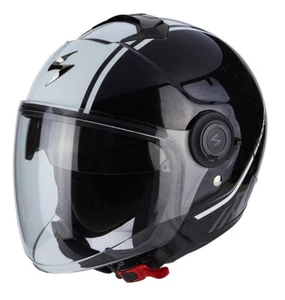Casco Moto Scooter Jet SCORPION EXO CITY AVENUE 4BK Negro Blanco Talla XL - Imagen 1 de 1