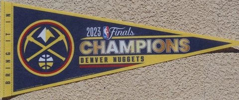 2023 NBA Champions Denver Nuggets Classic Team Pennant Cover