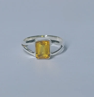 Boho Citrine Gemstone Handmade 925 Sterling Silver Statement Ring All Size R323 - Image 1 of 4