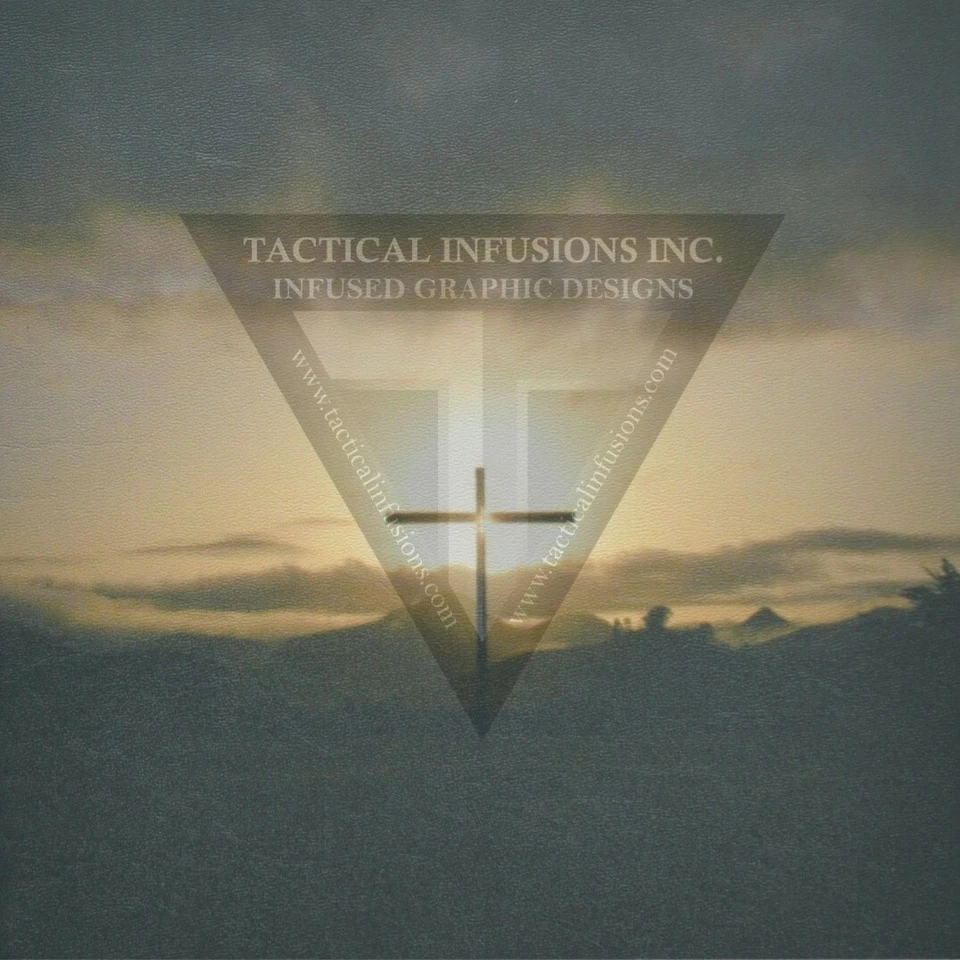 Kydex Infused Christian SM Cross Print Approx 7 7/8" x 7 7/8" - Image 1 of 1