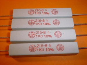 4x 1 kOhm / 11 Watt Wirewound-Power-Widerstand - Picture 1 of 2