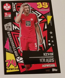 Match Attax 2022/23 Matchwinner No. 441 Kevin Kraus