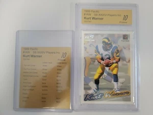 1999 Pacific Kurt Warner SB XXXIV Certified Express Card - Bild 1 von 4