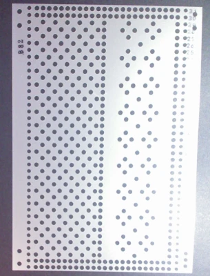 Brother Knitting Machine Punch card Dandy Band Edging Fairisle Pattern - Image 1 of 2