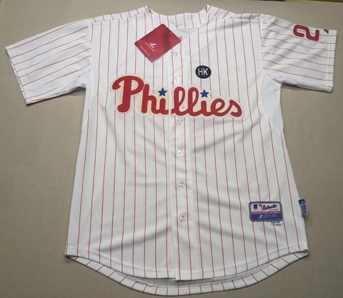 NWT Majestic 2009 Philadelphia Phillies Chase Utley #26 Jersey HK Men's Size 48 Cover