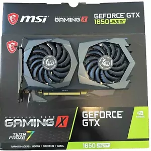 MSI Gaming X GeForce GTX 1650 Super Gaming x 4GB Twin Frozr 7 Graphics Card - Picture 1 of 9