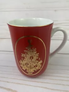Tazza tazza albero di Natale Otagiri Giappone Gibson vacanze rosso e oro vintage - Foto 1 di 7