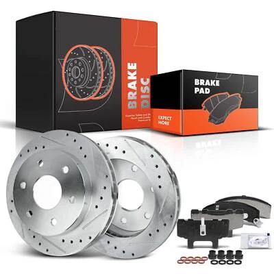 Rotor de disco delantero y almohadillas de cerámica para Cadillac Escalade Chevrolet Tahoe GMC Yukon Foto 1 de 4