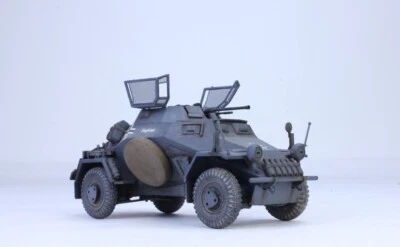 (Pre-Order) German SdKf 222 Leichter Panzerspähwagen 4X4 1:35 Pro Built Model - Image 1 of 4