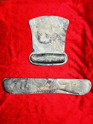 Keyboard Wrist Mouse Rest Relieve Pain Foam Ergonomic Support Blue Marble Design - Image 1 of 2