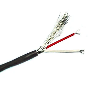 5m φ 3.2mm Single Shielding Cable Wire 2C 26AWG 80℃ 300V VW-1 UL2547 Color= Gray - Picture 1 of 5