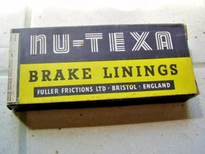 ORIGINAL N.O.S NU-TEXA Brake Linings Royal Enfield 1939-45 see list in photo's - Picture 1 of 4