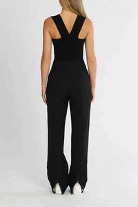 Pantalón KITX Loveable Negro Lana Talla AU 8 RRP 395 CON DEFECTOS - Imagen 1 de 8