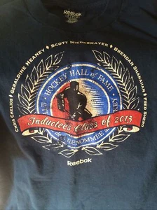 Hockey Hall Of Fame 2013 Inductees Tee Shirt XL Niedermayer,Shanahan,Chelios - Picture 1 of 6