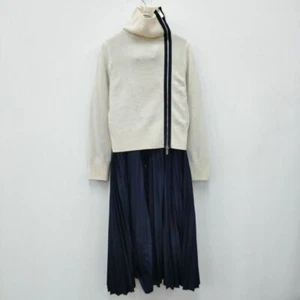 Sacai Docking Pleated Shirt Dress - Picture 1 of 5