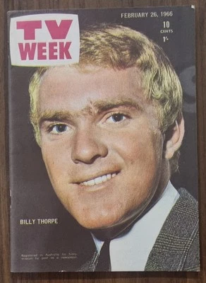 1966 TV Week Billy Thorpe Rolling Stones Michael Landon Colin Cook Tony Worsley - Image 1 of 4
