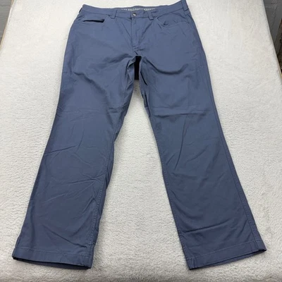 Pantalones Duluth Trading Co Para Hombres Flex Salón Caquis Calce Relajado 38x32 Azul Spandex Foto 1 de 4