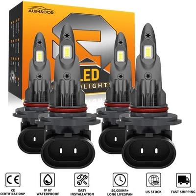 9005 9006 Kit de bombillas LED altas y bajas para Oldsmobile Silhouette 1990-2002 Foto 1 de 4