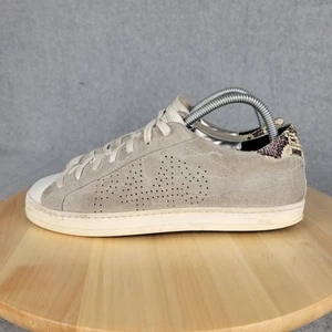 P448 John Sneaker Damen 39 EU 8,5 US Wildleder Grau Schlange Designer - Bild 1 von 11