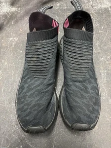 VGC! Adidas NMD CS2 Primeknit Triple Black Slip On Sneaker Shoes CQ2373 Sz 12 - Picture 1 of 6