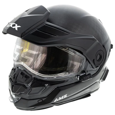 Casco eléctrico de moto de nieve de fibra de carbono CKX Mission AMS SHEILD MED 512393 Foto 1 de 4
