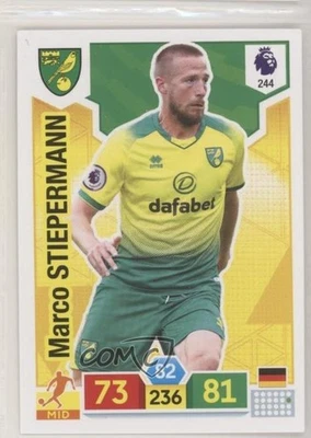 2019 Panini Adrenalyn XL English Premier League Marco Stiepermann #244 Rookie RC - Image 1 of 2
