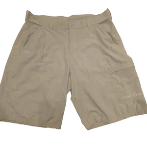 HUK Angeln Cargo Shorts Herren XL beige Performance Outdoor Reißverschluss leicht Schwimmen - Bild 1 von 7