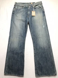 NWT GUESS Cliff Jean Men 36x34 Relaxed Wide Leg Boot Hermosa Wash Skater 074 - Picture 1 of 18