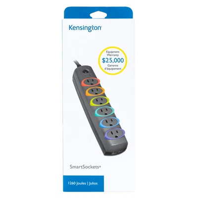 Kensington SmartSockets 黑色 浪涌电压保护器 — 第 1/4 张图片
