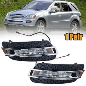 LH+RH LED Daytime Running Light Lamp For Benz ML-Class W164 ML350 ML280 2006-09 - Picture 1 of 8