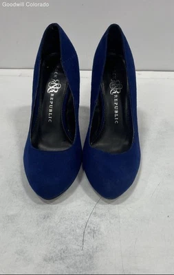 Tacones de tacón de aguja Rock & Republic para mujer con punta de almendra azul talla 7,5 Foto 1 de 4