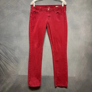 Arizona Jeans Super Skinny Burgundy Stretchy Comfy Casual Skater Juniors 11 - Picture 1 of 13