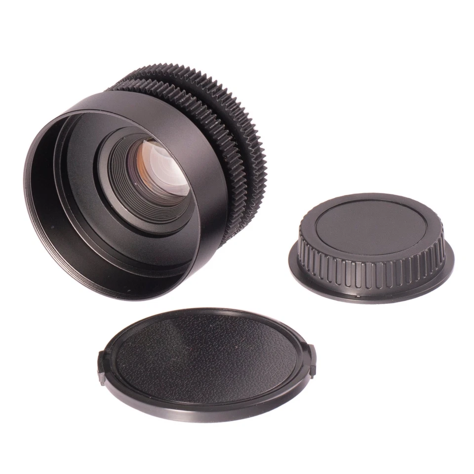 SMC Pentax-A 50mm F2 Cine Mod Lens w/ Anamorphic Bokeh For Canon EF | AS IS - Image 1 of 4