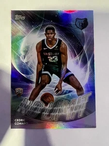 Cedric Coward RC - 2025-26 Topps No Limit Insert #NL-11 - Memphis Grizzlies - Bild 1 von 3