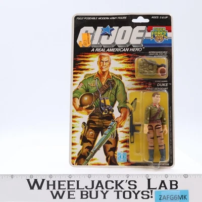 Figura de acción de colección Hasbro 1988 espalda 35 Duke GI Joe Tiger Force MOSC Foto 1 de 4
