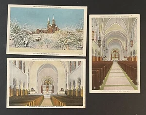 Lotto cartoline d'epoca Holy Hill Wisconsin WI vedute interne ed esterne - Foto 1 di 2