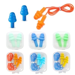 Ear Plugs for Swimming Soft Ear Plugs for Sleeping Noise Cancelling Reusable ... - Picture 1 of 7