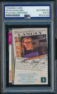 1996 The X-Files Card Game #2 Langly Dean Haglund signed auto autograph PSA/DNA - Picture 1 of 4