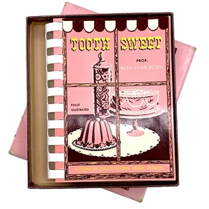 Vintage 1955 Tooth Sweet Recipe Book in Box Desserts Journal Ruth Chier Rosen - Picture 1 of 14