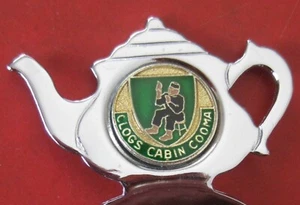 1 x COLLECTABLE TEA CADDY SPOON - CLOGS CABIN COOMA - CLOCK DESIGN - Picture 1 of 2