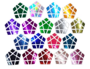 Ersatz Aufkleber für Dich Rubiks ́s Cube MegaminX Sortiment Metall - Bild 1 von 1