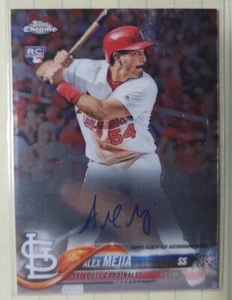 2018 Topps Chrome Rookie Autographs St. Louis Cardinals Alex Mejia - Picture 1 of 2