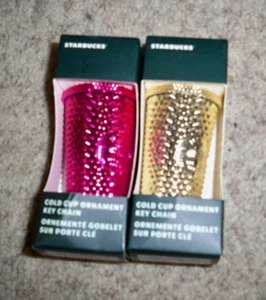 STARBUCKS ORNAMENT SANGRIA UND GOLDNIETEN NEU - Bild 1 von 1
