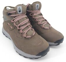 The North Face Women’s Cragstone Leather Mid WP Boots | Brown / Meld Grey - NWD