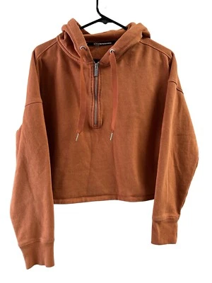 Suéter corto Calvin Klein Performance naranja media cremallera Foto 1 de 4