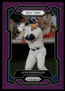 Béisbol Panini Prizm 2024 Alex Rodríguez púrpura Prizm 20/99 #75 Nueva York - Imagen 1 de 2