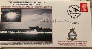 Dam Busters 617 squadron Michelin factory, signed Johnson - Picture 1 of 1