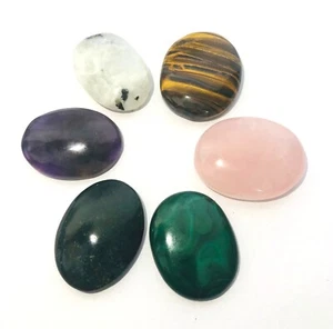 Tigers Eye Rose Quartz Bloodstone Malachite Rainbow Cabochons Gift Gemstone - Picture 1 of 1