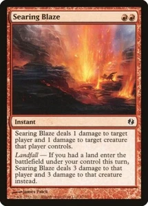 Searing Blaze SP/PL Duel Decks/Worldwake MTG Magic the Gathering Red Eng Card - Picture 1 of 1