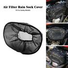 Black Rain Sock Cover Waterproof Air Filter Rain Sock Cover for Harley Touring